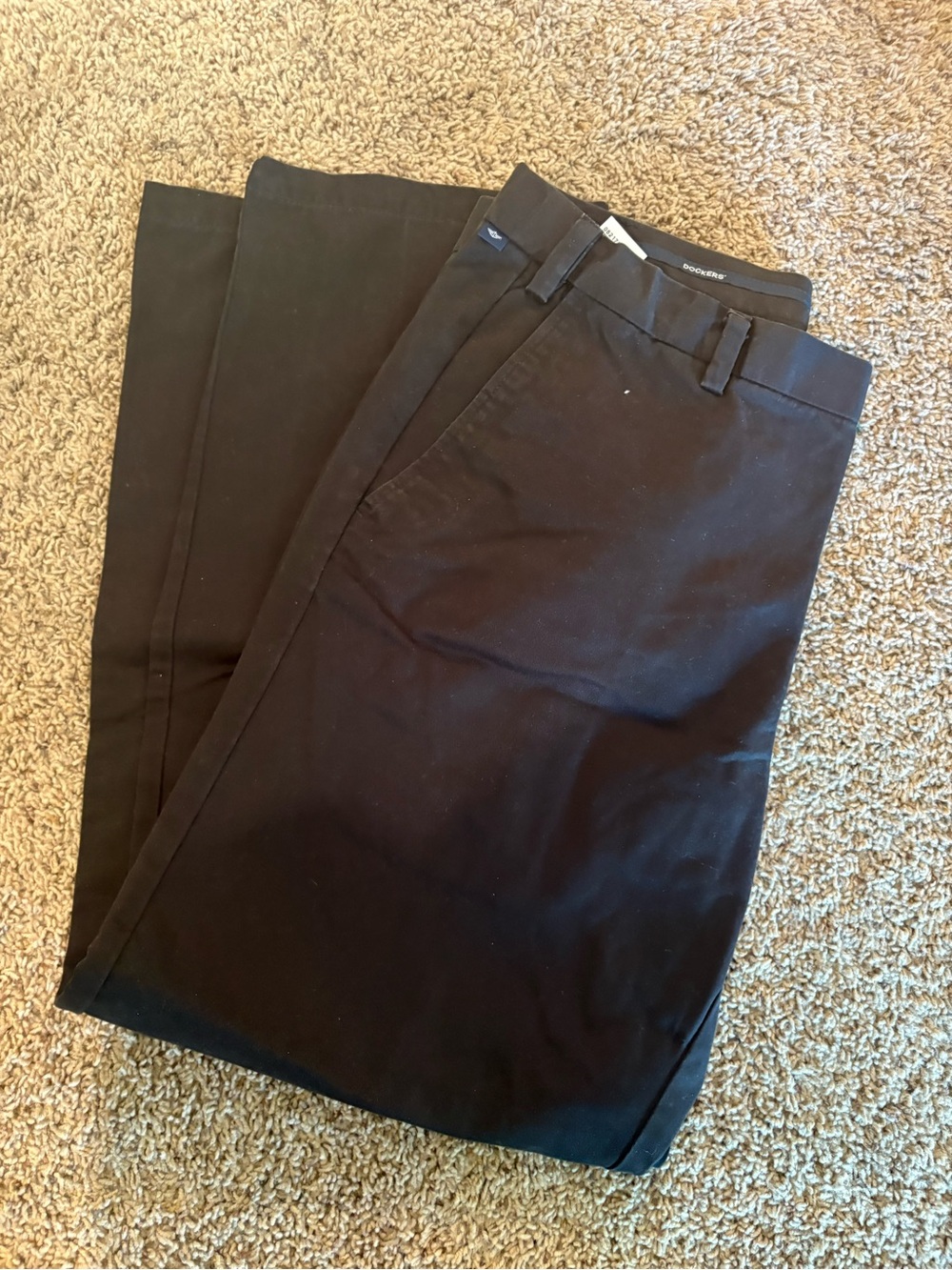 Men's Black Dress Pants - Classic Straight Fit